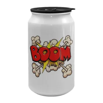 BOOM!!!, Κούπα ταξιδιού μεταλλική με καπάκι (tin-can) 500ml