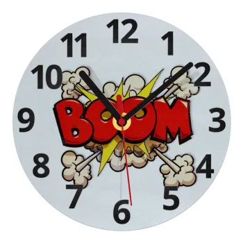 BOOM!!!, Ρολόι τοίχου γυάλινο (20cm)