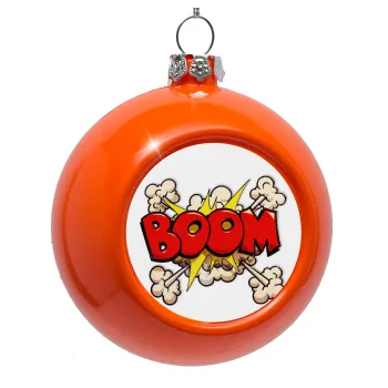 BOOM!!!, Orange Christmas tree ornament bauble 8cm