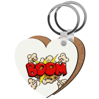BOOM!!!, Μπρελόκ Ξύλινο καρδιά MDF