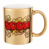 Mug ceramic, gold mirror, 330ml