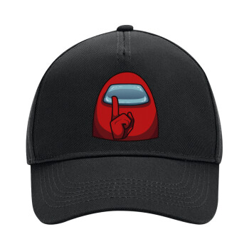 Among US, Adult Ultimate Hat BLACK, (100% COTTON DRILL, ADULT, UNISEX, ONE SIZE)