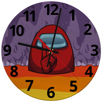 Among US, Ρολόι τοίχου γυάλινο (30cm)