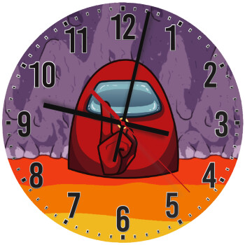 Among US, Ρολόι τοίχου ξύλινο (30cm)