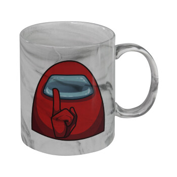 Among US, Mug ceramic marble style, 330ml