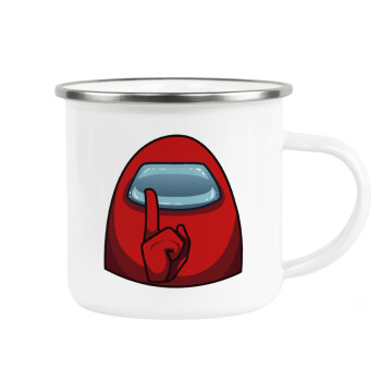 Among US, Metallic enamel cup white 360ml