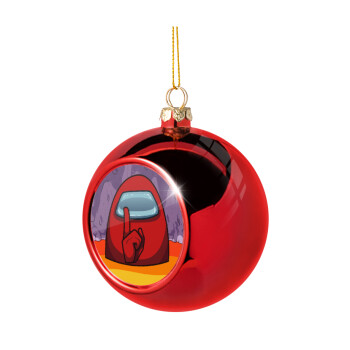 Among US, Christmas tree ball Red 8cm