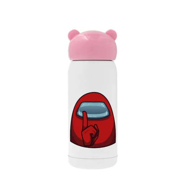 Among US — Pink stainless steel thermal flask, 320ml