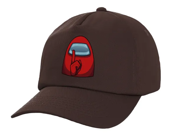 Among US — Adult Baseball Cap, 100% Cotton, Chocolate (COTTON, ADULT, UNISEX, ONE SIZE)