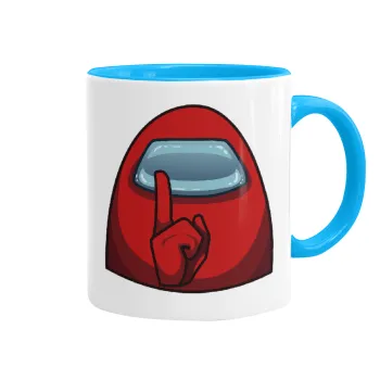 Among US, Κούπα χρωματιστή γαλάζια, κεραμική, 330ml