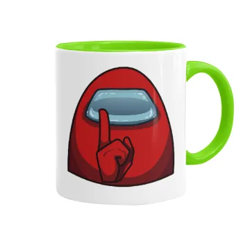 Among US, Mug colored light green, ceramic, 330ml