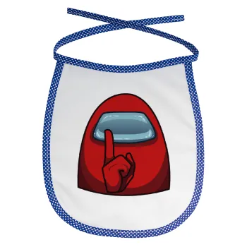 Among US, Σαλιάρα μωρού αλέκιαστη με κορδόνι Μπλε