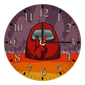 Among US, Ρολόι τοίχου ξύλινο plywood (20cm)