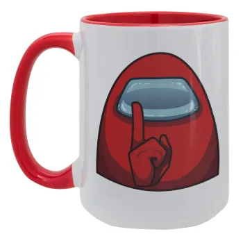 Among US, Κούπα Mega 15oz, κεραμική Κόκκινη, 450ml