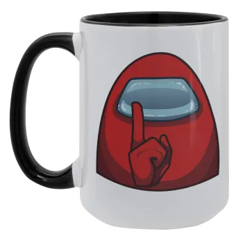 Among US, Κούπα Mega 15oz, κεραμική Μαύρη, 450ml