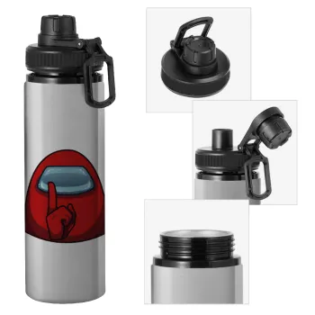 Among US, Metallic water bottle with safety cap, 850ml aluminum