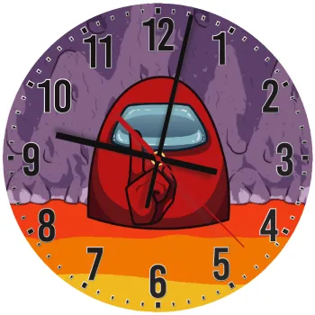 Among US, Ρολόι τοίχου ξύλινο (30cm)