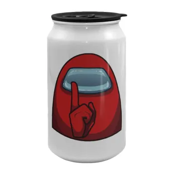 Among US, Κούπα ταξιδιού μεταλλική με καπάκι (tin-can) 500ml