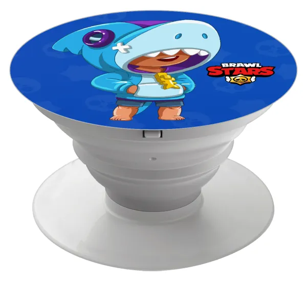 Brawl Stars Leon Shark — Phone Holders Stand  White Hand-held Mobile Phone Holder