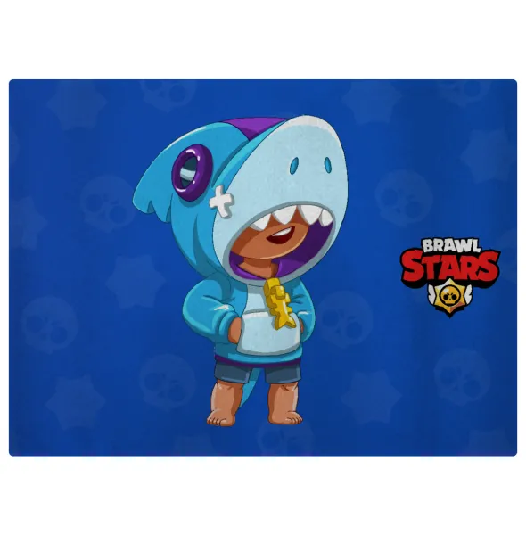 Brawl Stars Leon Shark — Επιφάνεια κοπής γυάλινη (38x28cm)
