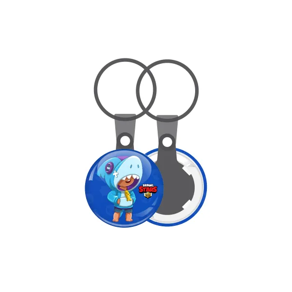 Brawl Stars Leon Shark — Mini keychain, 2.5cm