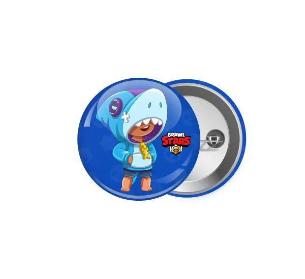 Brawl Stars Leon Shark — Pin badge, 5cm