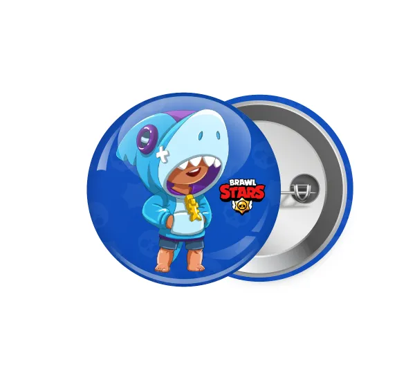 Brawl Stars Leon Shark — Pin badge, 5.9cm