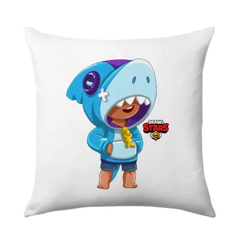Brawl Stars Leon Shark, Μαξιλάρι καναπέ 40x40cm περιέχεται το  γέμισμα