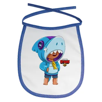 Brawl Stars Leon Shark, Σαλιάρα μωρού αλέκιαστη με κορδόνι Μπλε