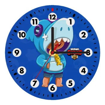 Brawl Stars Leon Shark, Ρολόι τοίχου ξύλινο (20cm)