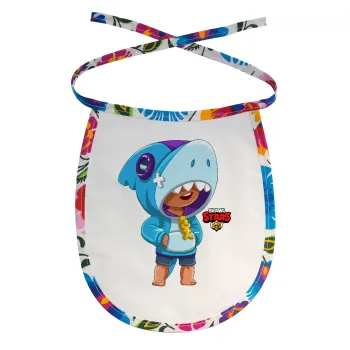 Brawl Stars Leon Shark, Σαλιάρα μωρού αλέκιαστη με κορδόνι Χρωματιστή