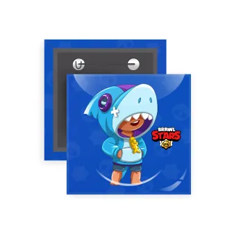 Brawl Stars Leon Shark, Κονκάρδα παραμάνα τετράγωνη 5x5cm