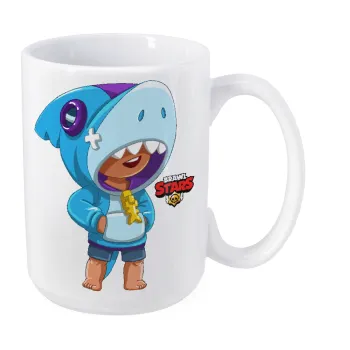 Brawl Stars Leon Shark, Κούπα Mega, κεραμική, 450ml