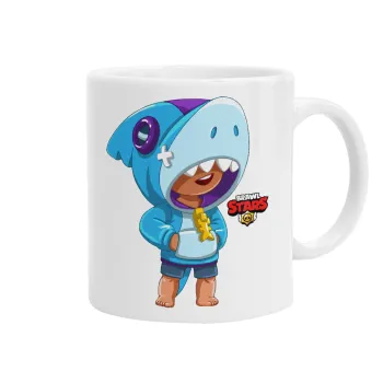 Brawl Stars Leon Shark, Ceramic coffee mug, 330ml