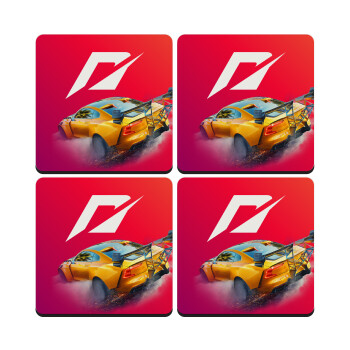 Need For Speed, ΣΕΤ 4 Σουβέρ ξύλινα τετράγωνα (9cm)