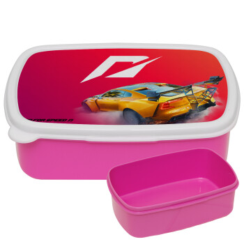 Need For Speed, ΡΟΖ παιδικό δοχείο φαγητού (lunchbox) πλαστικό (BPA-FREE) Lunch Βox M18 x Π13 x Υ6cm
