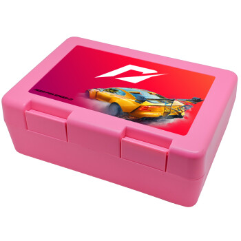 Need For Speed, Children's cookie container PINK 185x128x65mm (BPA free plastic)