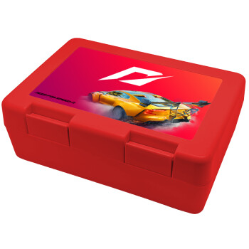 Need For Speed, Children's cookie container RED 185x128x65mm (BPA free plastic)