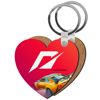 Need For Speed, Μπρελόκ Ξύλινο καρδιά MDF