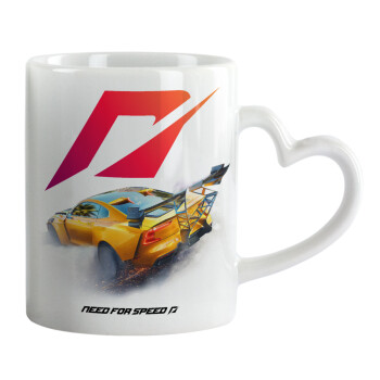 Need For Speed, Mug heart handle, ceramic, 330ml