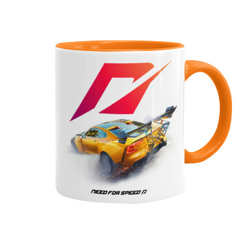 Need For Speed, Κούπα χρωματιστή πορτοκαλί, κεραμική, 330ml