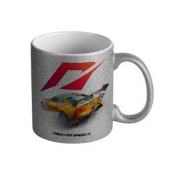 Need For Speed, Κούπα Ασημένια Glitter που γυαλίζει, κεραμική, 330ml