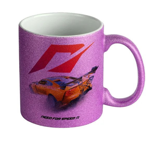 Need For Speed — Κούπα Μωβ Glitter που γυαλίζει, κεραμική, 330ml
