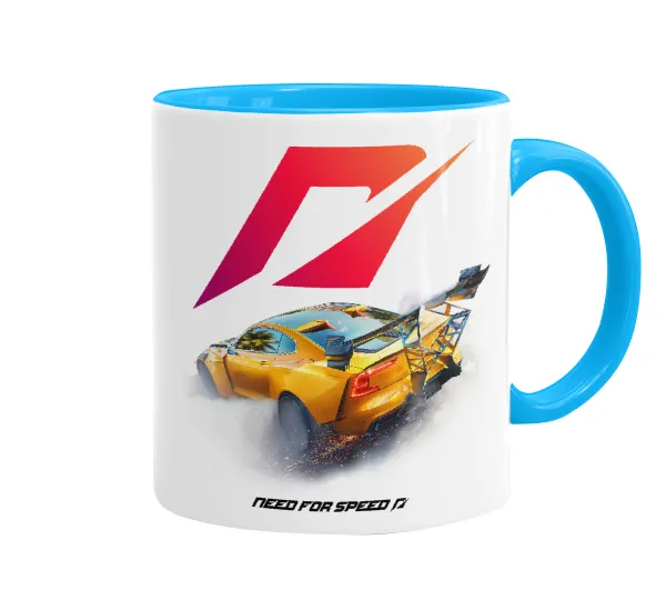 Need For Speed — Κούπα χρωματιστή γαλάζια, κεραμική, 330ml