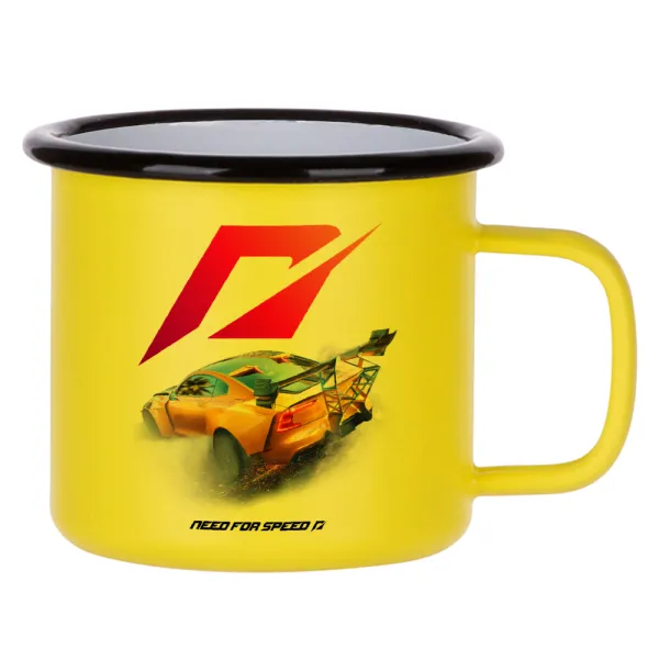 Need For Speed — Κούπα Μεταλλική εμαγιέ ΜΑΤ Κίτρινη 360ml