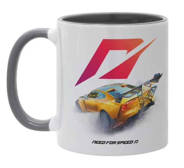 Need For Speed — Κούπα χρωματιστή γκρι, κεραμική, 330ml