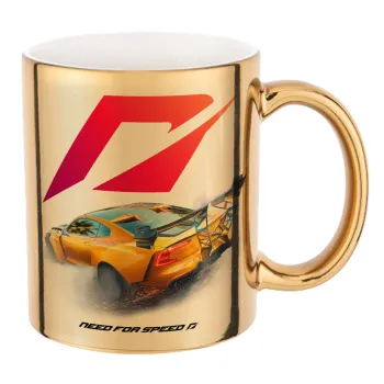 Need For Speed, Mug ceramic, gold mirror, 330ml