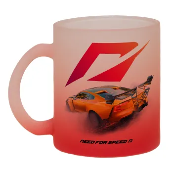 Need For Speed, Κούπα γυάλινη δίχρωμη με βάση το κόκκινο ματ, 330ml