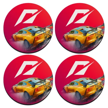 Need For Speed, ΣΕΤ 4 Σουβέρ ξύλινα στρογγυλά (9cm)