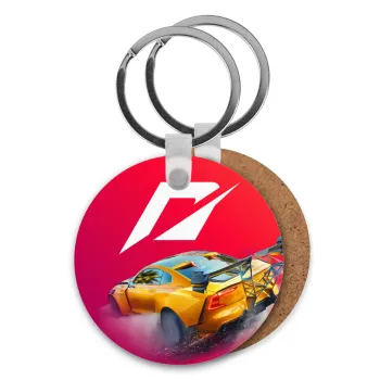 Need For Speed, Μπρελόκ Ξύλινο στρογγυλό MDF Φ5cm